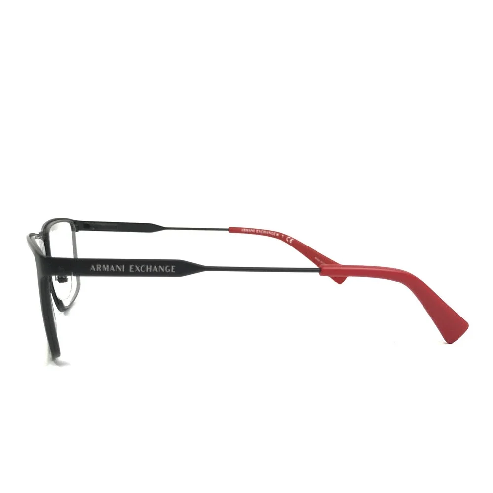 Armani Exchange Eyeglasses Frames AX1022 6063 Black Rectangle Full Rim 55-17-140